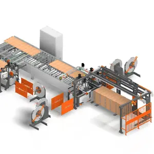 Produktivitas tinggi mesin empat sisi gesper mesin pembuat kotak kayu untuk industri Paket