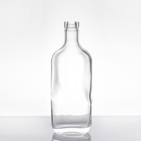 Bouteilles en verre pour spiritueux de 750 ml, verre clair de haute qualité, bouteilles à whisky pour liqueurs et spiritueux distillés artisanaux