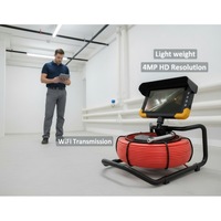 Cámara de Inspección de Alcantarillado de 512 Hz con Autonivelación, Endoscopio Industrial de 4 MP, Cámara de Inspección de Tuberías de Drenaje Resistente al Agua IP68