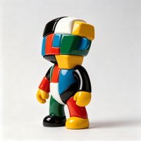 Figurine de personnage Alien en PVC moulé par injection personnalisée, bloc de couleur, pour la promotion de la marque et la décoration intérieure