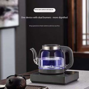 Tĩnh nhiệt 1L điện ấm ấm trà với đơn sắc môi trường xung quanh cơ sở ánh sáng xoay có thể điều chỉnh nhiệt độ nước và khóa trẻ em - Product Image 2