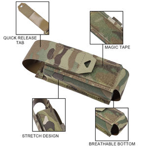Portacargador Táctico Funcional Individual para Cargadores 556 M4, Desmontable, con Tapa Abatible, Ligero, Camuflaje Original - Product Image 3