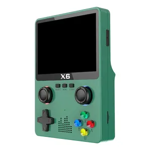 X6手持游戏玩家强大的芯片支持3D游戏2000毫安电池64位支持手柄连接复古视频游戏控制台