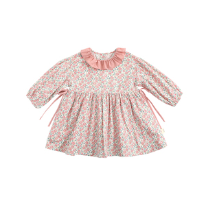 Jolie robe de printemps pour fille, style coréen, <span class=keywords><strong>boutique</strong></span>, 100% coton, motif de fleurs - Product Image 6
