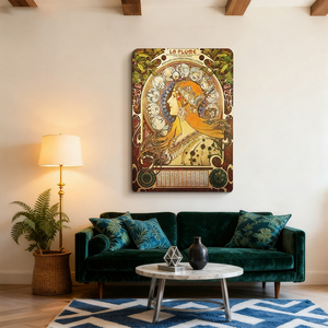 Nghệ thuật cổ điển Nouveau người phụ nữ hình ảnh cho trang trí nhà nghệ thuật Deco alphonse mucha nổi tiếng minh họa nghệ thuật in Canvas Áp phích - Product Image 2