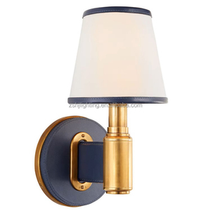 Mỹ Retro Đồng đèn tường phòng khách phòng ngủ nền với da Nhà chiếu sáng trong nhà ánh sáng lịch thi đấu với Chụp đèn - Product Image 4