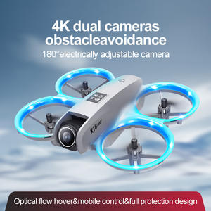 โดรน X18 มินิ สำหรับดรอปชิปปิ้งบน Shopify พร้อมระบบหลบหลีกสิ่งกีดขวาง กล้องคู่ 4K FPV RC ควอดคอปเตอร์ ไฟ LED สำหรับผู้ใหญ่และผู้เริ่มต้น - Product Image 3