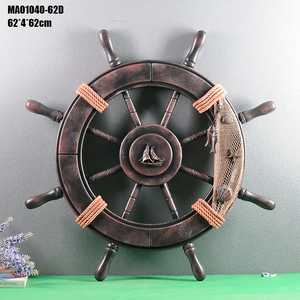 HOYE CRAFTS <strong>Wooden</strong> Crafts Handmade Creative Wall Hanging <strong>Decor</strong> Item <strong>Wooden</strong> Boat Ship Steering <strong>Wheel</strong>