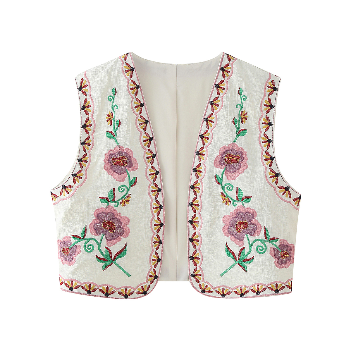 EMBROIDERY CORD VEST