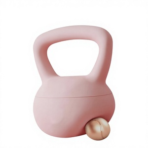Kettlebell in PVC Morbido per Uso Domestico, Allenamento Squat per Donne, Manubrio da 6kg per Allenamento di Forza, <span class=keywords><strong>Fitness</strong></span>, Modellamento Glutei e Sollevamento Fianchi - Product Image 1
