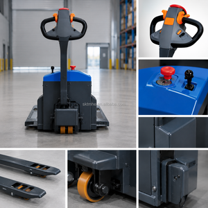 Industrial 1.5T Electric <b>Walk</b> Behind Pallet Truck <b>for</b> Warehouse Logistics Handling - Product Image 2