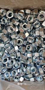 Tuerca Hexagonal Galvanizada de Grado 2 de 3/8 Pulgadas UNF A563-A M16 con Recubrimiento de Zinc Cromado Azul - Product Image 3