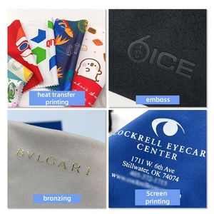 Chiffonnette en suède pour nettoyage de vitres, lingette <span class=keywords><strong>microfibre</strong></span> sans traces pour lunettes et écrans, chiffon optique OEM - Product Image 2