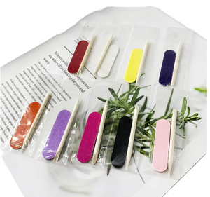 Kit de Herramientas de Manicura al por Mayor con Logotipo Personalizado, Mini Set de Limas de Uñas Rectas de Doble Cara de Material de Esmeril y Palito de Madera para Cutícula - Product Image 3