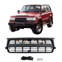 Grille avant noire mate LC80 pour Land Cruiser 80 Series (FJ80/HDJ80 1990-1997) -Remplacement à boulonner direct