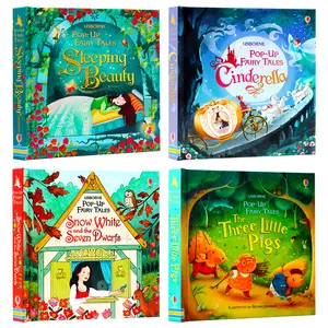 Custom Usborne English Cartoon Picture Books Childrens' English Stories Board Book Set Printing