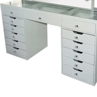 Coiffeuse Moderne Blanche de Luxe avec Miroir, Coiffeuse pour Offre Spéciale de Vente au Détail Maison Coiffeuse pour Salons de Coiffure
