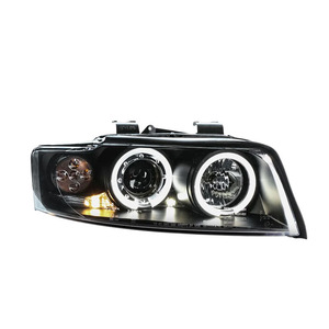 Gruppo Fari per Audi A4 B6 2001-2005, Fari LED 12V con Occhi di <span class=keywords><strong>Angelo</strong></span> e Fari HID per Modifica A4 - Product Image 1