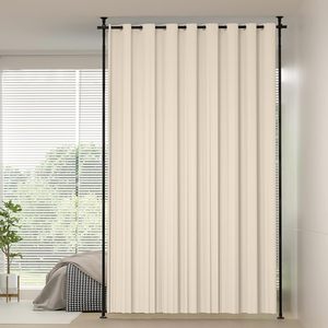 Ardooy 25mm miễn phí đứng hiện đại kim loại thép dọc căng thẳng phân vùng thanh phòng chia màn hình đen trắng điều chỉnh nghệ thuật - Product Image 1