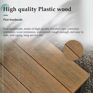 Muebles de Jardín Modernos y Lujosos en <span class=keywords><strong>Gris</strong></span>, Sofá Seccional en Forma de L para Patio <span class=keywords><strong>Exterior</strong></span>, Sofá de Madera de Teca y <span class=keywords><strong>Aluminio</strong></span> para Conversación - Product Image 2