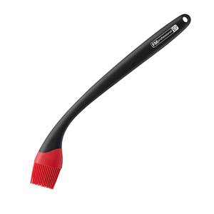 Cepillo de silicona para barbacoa con logotipo personalizado de 35cm con mango de plástico Herramienta de acabado de aceite simple para uso doméstico Utensilios para acampar - Product Image 1