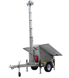 Năng lượng phù hợp C600-9M năng lượng mặt trời-Powered CCTV Camera tháp di động an ninh Trailer xây dựng ngoài trời các trang web hệ thống giám sát IP65 - Product Image 1
