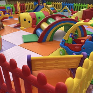 Personalizado al aire libre interior temático caramelo naranja Rosa móvil suave juego color primario equipo <span class=keywords><strong>escaleras</strong></span> y tobogán área de juegos para chico - Product Image 6