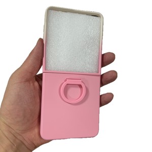 Funda Plegable <span class=keywords><strong>de</strong></span> Silicona con Anillo para Dedo para <span class=keywords><strong>Samsung</strong></span> Galaxy Z Flip 7 Flip6 Flip5, Funda Protectora Completa <span class=keywords><strong>de</strong></span> TPU con Degradado <span class=keywords><strong>de</strong></span> Lujo - Product Image 5