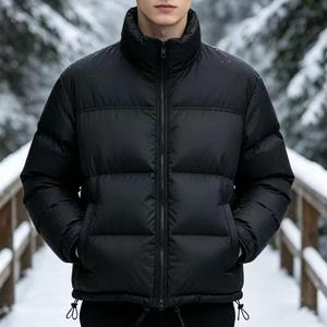 Chaqueta ligera de invierno acolchada con capucha, resistente al viento, para hombre, con forro de lana y plumón para zonas frías. - Product Image 3