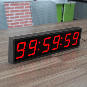 CHEETIE CP19 Decorative Large 6 Digit Remote Wifi LED <strong>Digital</strong> Wall <strong>Clock</strong> with Seconds - Product Image 5