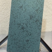 Panel de Pared Especial de Alta Gama Azul Verde, Revestimiento Dorado, Resistente al Agua y al Fuego, para Centros Comerciales y Hospitales