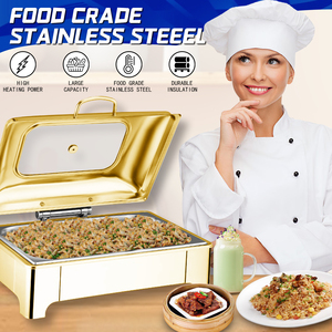 Équipement Commercial Direct Usine Chauffe-Plat Clamshell en Acier Inoxydable Set de Buffet - Product Image 4