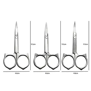 Professional Grooming Scissors For Personal Care Facial Hair Removal And Eyebrow Trimming Stainless Steel Fine Straight