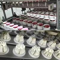 Machine automatique à remplir et sceller les bacs à crème glacée à 4 voies et 6 voies pour faire de la compote de pommes et de la confiture de pommes