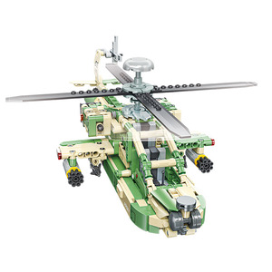 Kit de modelo de plástico de helicóptero Apache Ah-64, helicóptero de ataque estadounidense, serie militar, cañoneras, juego de bloques de construcción de la Fuerza Aérea Apache - Product Image 6