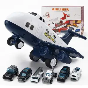 机械零件齿轮箱储物运输拉摩擦飞机玩具儿童彩盒男女通用18模型飞机5至7年