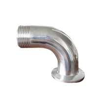 Ss304 Tube Chuck Clamp Quick Fit Connect Sanitary Tube 304 Coude en acier inoxydable