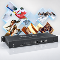 Video Wall LCD RS232 HDMI Negro 1080p UHD 3D Inmersivo 1 Entrada 6 Salidas 8K Multi-Proyección TV Exterior Media BIT-VJ-106pro