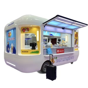 Professional Mobile Food Cart For Hotdogs Chips And Coffee - Product Image 3