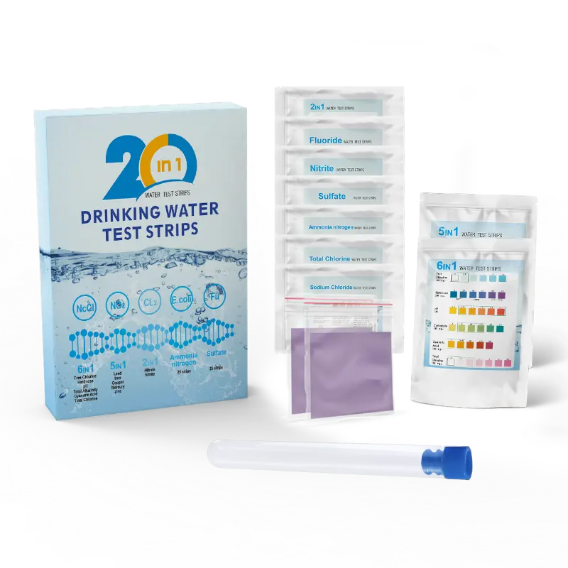 20 in 1 Drinking Water Test Kit Home Water Quality bacteria test strips