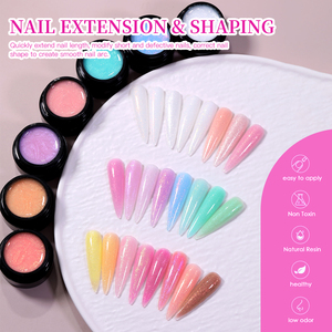 Kit d'extension d'ongles professionnel DIY, gel dur <span class=keywords><strong>sirène</strong></span>, sans HEMA, sans TPO, certifié CPSR, écologique, marque privée - Product Image 3