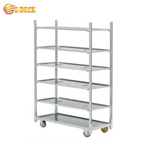 רב מדף חממה תחבורה משתלה דני מתכת פרח תצוגת עגלה - Product Image 3