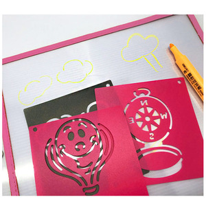 <span class=keywords><strong>Pochoir</strong></span> de lettres en plastique écologique, personnalisé, nouveau Design, bricolage, peinture artistique, modèles de dessin, pour enfants, pièces - Product Image 2