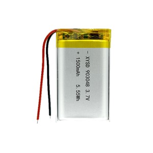 แบตเตอรี่ลิเธียมโพลิเมอร์ 903048 1500mAh 3.7V LiFePO4 ป้องกันการชาร์จเกิน สำหรับอุปกรณ์นวดและถังขยะอัจฉริยะ - Product Image 2