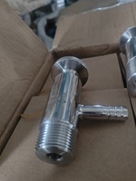 Échantillon de filetage NPT, vanne en acier inoxydable, raccord Triclamp, régulateur papillon avec pression de 0 à 10 bars