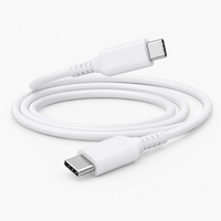 Câble de données C2C blindé à sortie stable 25W PD, long câble d'alimentation Type C pour ordinateur portable Samsung, construction robuste
