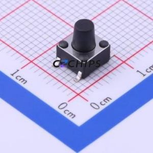 TS-1102S-C-H-B Tactile Switch SMD-4P,6x6mm Switch Single Pole Single Throw Round Button 2.6N Vertical Mount - Product Image 1