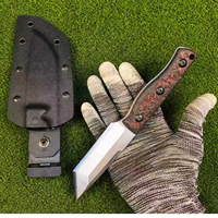 Couteau à lame fixe Fanstoon EDC, acier 5Cr13, manche G10, étui Kydex, couteau de survie en plein air, couteau de camping, cadeau pour homme, OEM