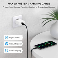 Câble de charge rapide USB-C pas cher, accessoires pour téléphone portable, câble de charge USB-C, câble USB, câble de données de charge rapide 3A