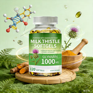 Complément d'extrait de chardon-Marie en gros, gélules de chardon-Marie, détoxification du foie, racine de pissenlit, artichaut - Product Image 5